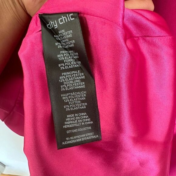 City Chic Women’s Flutter Flounce Sleeve Faux Wrap Ruffle Detail - Picture 11 of 13